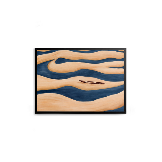 Barco sobre a areia dos Lençóis Maranhenses – Quadro Decorativo | Independer